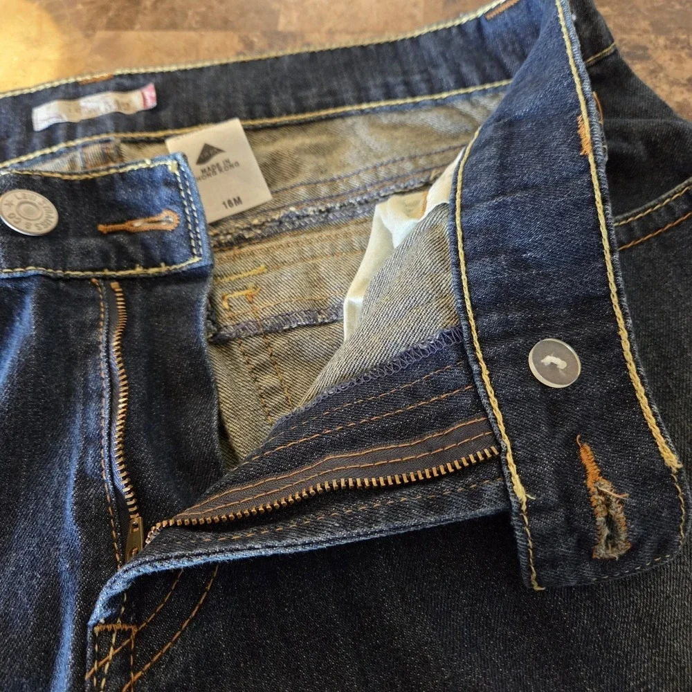 Levi's sz 16M women's Low Flare 542 jeans flap pocket stretch Y2K